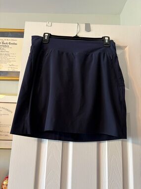 Athleta Navy Soho Skort with Built-In Shorts